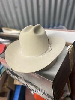FANTASTIC Stetson Rancher 20x Beaver Cowboy Hat Size 7 1/8 BEAUTIFUL + HARD CASE