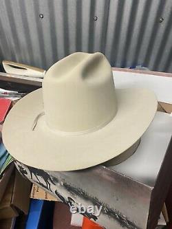 FANTASTIC Stetson Rancher 20x Beaver Cowboy Hat Size 7 1/8 BEAUTIFUL + HARD CASE
