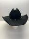 George Strait Resistol Western Cowboy Hat Black Felt Vtg Size 7 Long 4x Beaver