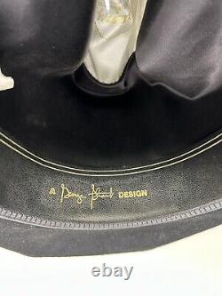 George Strait Resistol Western Cowboy Hat Black Felt VTG Size 7 Long 4X Beaver