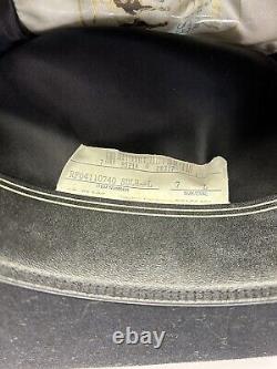 George Strait Resistol Western Cowboy Hat Black Felt VTG Size 7 Long 4X Beaver