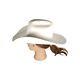 Greely Hat Works 10x Beaver White Size 6 7/8 Felt Cowboy Western Hat