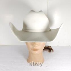 Greely Hat Works 10X BEAVER White Size 6 7/8 Felt Cowboy Western Hat