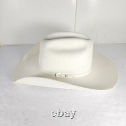 Greely Hat Works 10X BEAVER White Size 6 7/8 Felt Cowboy Western Hat