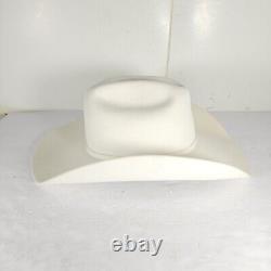 Greely Hat Works 10X BEAVER White Size 6 7/8 Felt Cowboy Western Hat