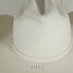 Greely Hat Works 10X BEAVER White Size 6 7/8 Felt Cowboy Western Hat