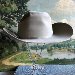 Handsome Vintage El Ranchero 4X Beaver Cowboy Hat Gray Size 7 XXXX