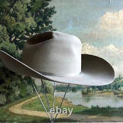 Handsome Vintage El Ranchero 4X Beaver Cowboy Hat Gray Size 7 XXXX