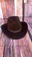 John B Stetson 3x Beaver Brown Western Hat Size 7 1/4 Cowboy Hat