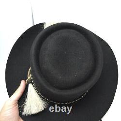 Jim West Last Best Cowboy Hat 100x Beaver & Leather Wild Wild West Custom Size 7