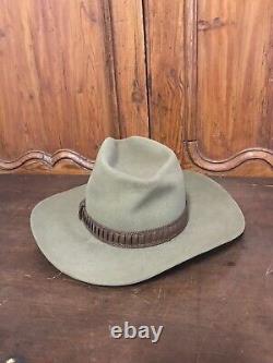 John B Stetson 3x Beaver Lt Brown Western Hat Size 7 Cowboy Hat