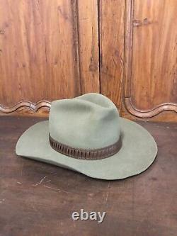 John B Stetson 3x Beaver Lt Brown Western Hat Size 7 Cowboy Hat
