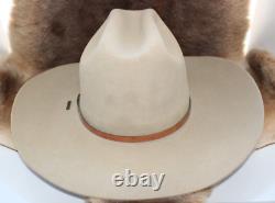 John B. Stetson 4X Beaver F2090 Norteano, 601 Silver Belly Cowboy Hat 6 3/4