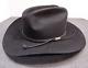 John B Stetson 4x Beaver Felt Black Carson Hat, 7 1/4 (58), Braided Leather Band