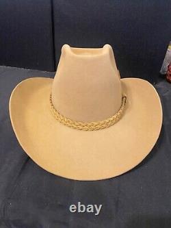 John B. Stetson 4X Beaver Hat size 7 3/8 excellent condition
