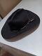 John B. Stetson 4x Beaver Men's Size 7 3/8 White George Brim Western Cowboy Hat
