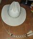 John B. Stetson 4x Carson Size 7 (36) Cowboy Hat With Band And Chin Strap