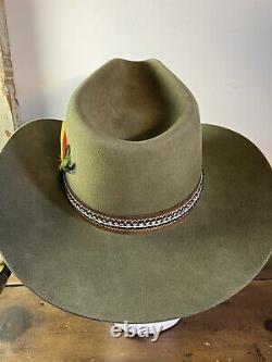 John B. Stetson Beaver XXX Winchester Limited Edition Cowboy Hat Size 7 Green