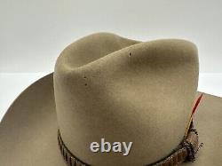John B. Stetson Company 4X Beaver Brown Tan Cowboy Rancher Hat Size 7 See Pix