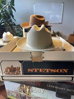 John B. Stetson Cowboy Hat 6-7/8 30% Beaver The Open Road Year 1965