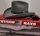 John B. Stetson Hat 3x Beaver Sz 7 3/8 Grey Xxx Leather Hatband Cowboy Vintage