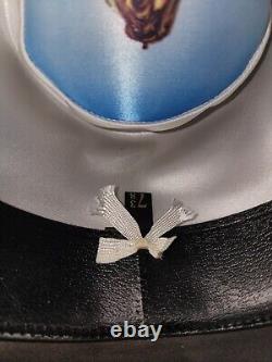John B. Stetson Hat 3X Beaver Sz 7 3/8 Grey XXX leather Hatband Cowboy Vintage