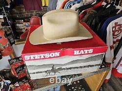 John B. Stetson RANCHER Silver Belly Cowboy Hat 4X Beaver 3-1/2 Brim