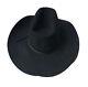 John B Stetson Xxx 3x Beaver Black Felt Cowboy Hat Size 7 1/8 Oval Man's