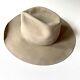 John B Stetson Xxx 3x Beaver Tan Felt Cowboy Hat Size 6 5/8 Oval Vintage