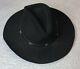 John B Stetson Xxxx (4x) Beaver Black Felt Cowboy Hat Used Size Unknown