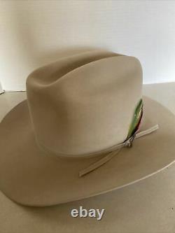 John Stetson 4X Beaver XXXX Cowboy Hat Size 7-1/8 Beige Color