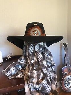 Johnny Paycheck custom oversized Replica cowboy hat Rodeo King 5X beaver