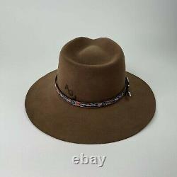 Kemo sabe Men's Stetson 6X Pur Fur felt Cowboy Hat Size 7 Brown Beaver western