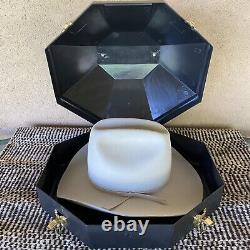 Kevin O'Farrell Durango Vintage Custom Felt Western Hat + Factory Metal Hat Box