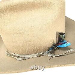 Kingsland, Inc Cowboy Hat Lt. Brown Felt Size 7-1/2'Cattleman's Style' VGC