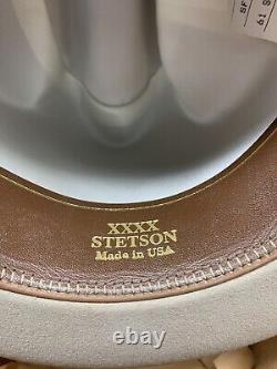 Look! Stetson (4x) Beaver Silverbelly Cowboy Hat Size 6 3/4 Rancher/open Road