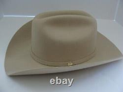 Los Altos Silver Belly 10X Beaver Felt Cowboy Hat 7 3/8 Brim 4
