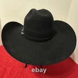 M&F Twister 10X Black Beaver Western Cowboy Hat Size 71/4 Long Oval Beautiful