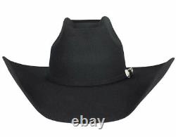 MEN'S WESTERN COWBOY 6x HAT BLACK FELT STYLE 8 segundos TEXANA VAQUERA western