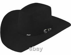 MEN'S WESTERN COWBOY 6x HAT BLACK FELT STYLE 8 segundos TEXANA VAQUERA western