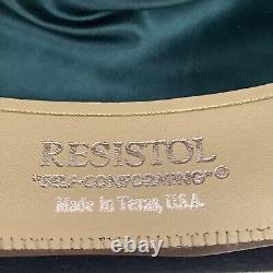 MINT Resistol 5x Beaver Pecos Cowboy Hat in Original Box Black 7 1/8 Long Oval