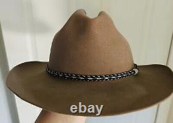 MINT Vintage Resistol 3X Beaver Felt Cowboy Hat SelfConforming Sz 7 1/4 Western