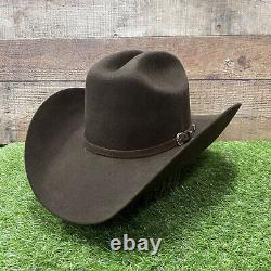 Men Brown 100X Felt Western Cowboy Hat / Tejana Vaquera Cafe