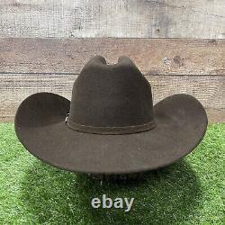 Men Brown 100X Felt Western Cowboy Hat / Tejana Vaquera Cafe