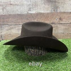 Men Brown 100X Felt Western Cowboy Hat / Tejana Vaquera Cafe