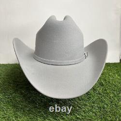 Men Grey 100X Felt Western Cowboy Hat / Tejana Vaquera para Caballero Color Gris