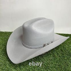 Men Grey 100X Felt Western Cowboy Hat / Tejana Vaquera para Caballero Color Gris