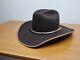 Men's 7 1/8 Wrangler 5x Beaver Brown Western Felt Cowboy Hat, Excellent