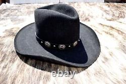 Men's PETERS BROS 6X Shady Oak Beaver Cattlemans Western Cowboy Hat Size 7 3/4