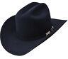 Men's Serratelli 100x Beaver Felt Comandant Western Cowboy Hat Black Made In Usa
